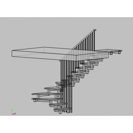 Внутренняя металлическая лестница 